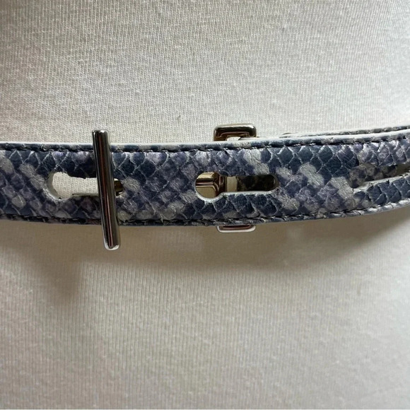 Carlisle Belt Reptile Leather Gold Hardware Made in Italy XS/S - Picture 2 of 8